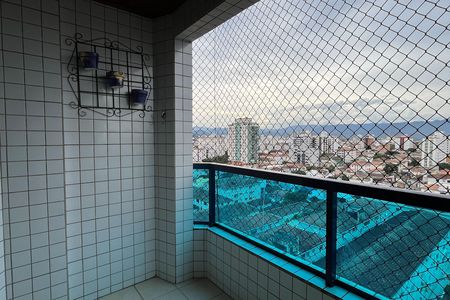 Varanda da Sala de apartamento para alugar com 3 quartos, 187m² em Embaré, Santos