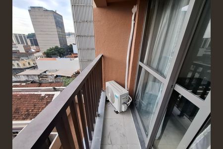 Varanda  de apartamento para alugar com 1 quarto, 27m² em Centro, Rio de Janeiro