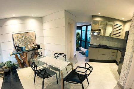 Sala/Cozinha de apartamento para alugar com 1 quarto, 82m² em Morumbi, São Paulo