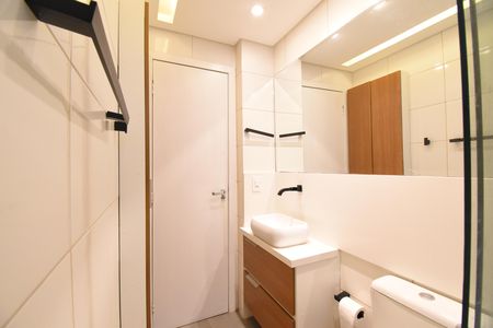 Studio para alugar com 27m², 1 quarto e sem vagaBanheiro do Studio
