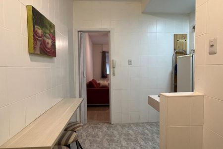 Cozinha de kitnet/studio para alugar com 1 quarto, 30m² em Boqueirão, Santos