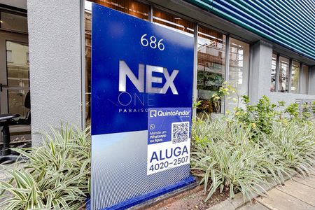 Fachada com Plaquinha de kitnet/studio para alugar com 1 quarto, 33m² em Vila Mariana, São Paulo