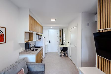 Studio para alugar com 33m², 1 quarto e sem vaga Studio para alugar com 33m², 1 quarto e sem vagaSala