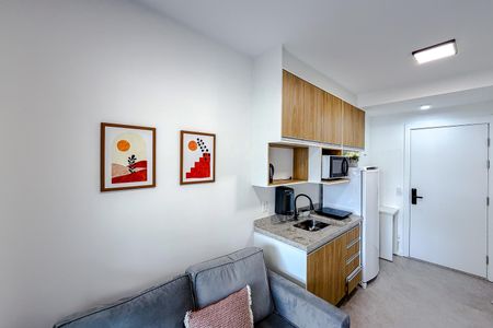 Studio para alugar com 33m², 1 quarto e sem vaga Studio para alugar com 33m², 1 quarto e sem vagaSala