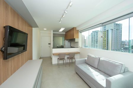 SALA de apartamento para alugar com 1 quarto, 53m² em Barro Preto, Belo Horizonte