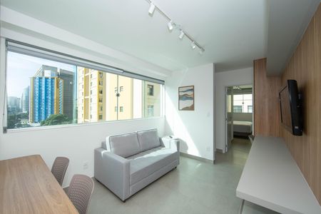 SALA de apartamento para alugar com 1 quarto, 53m² em Barro Preto, Belo Horizonte