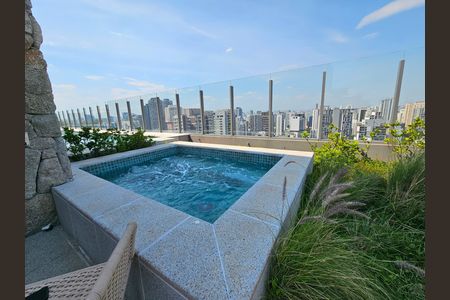 Área comum - Piscina de apartamento para alugar com 1 quarto, 27m² em Santo Amaro, São Paulo