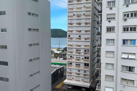Vista da Sala de apartamento para alugar com 1 quarto, 60m² em Aparecida, Santos