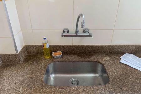 Cozinha de apartamento para alugar com 1 quarto, 60m² em Aparecida, Santos