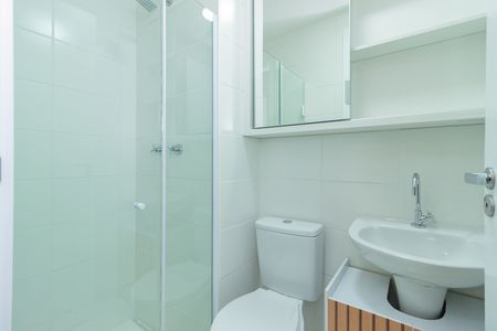 Banheiro de apartamento à venda com 1 quarto, 31m² em Vila Albertina, São Paulo
