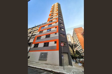 Fachada do Prédio de kitnet/studio para alugar com 1 quarto, 18m² em República, São Paulo