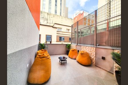 Área comum de kitnet/studio para alugar com 1 quarto, 18m² em República, São Paulo