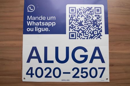 Apartamento para alugar com 62m², 2 quartos e 1 vaga Apartamento para alugar com 62m², 2 quartos e 1 vagaPlaca instalada em 13/06, Código 1PSP1800-950 IMWU-950