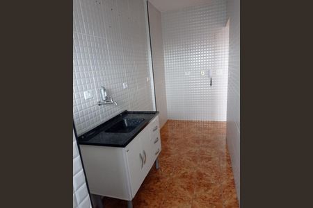 Cozinha de apartamento para alugar com 1 quarto, 29m² em Cidade Ocian, Praia Grande