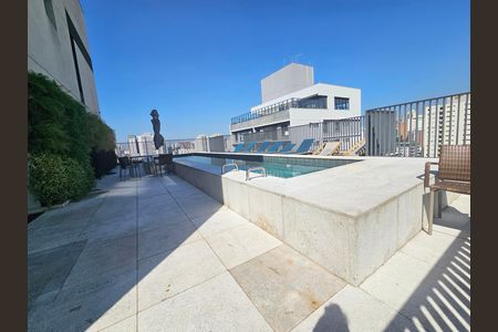 Área comum - Piscina de apartamento para alugar com 1 quarto, 28m² em Campo Belo, São Paulo