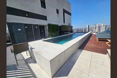 Área comum - Piscina de apartamento para alugar com 1 quarto, 28m² em Campo Belo, São Paulo