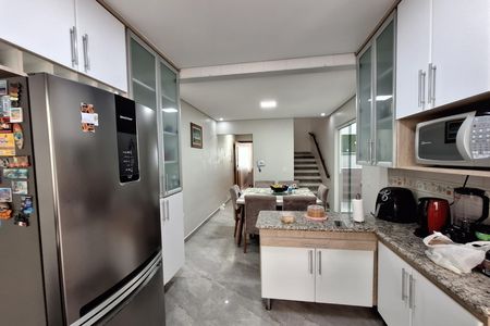 Cozinha de casa à venda com 3 quartos, 156m² em Vila Scarpelli, Santo André