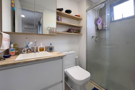 Banheiro de kitnet/studio à venda com 1 quarto, 29m² em Vila Mariana, São Paulo
