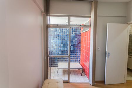 Varanda da Suíte  de apartamento à venda com 1 quarto, 34m² em Funcionários, Belo Horizonte