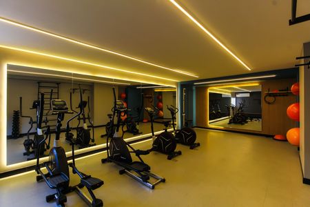 Studio para alugar com 26m², 1 quarto e sem vaga Studio para alugar com 26m², 1 quarto e sem vagaÁrea comum - Academia