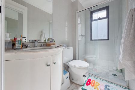 Banheiro da Suíte 1 de apartamento à venda com 4 quartos, 161m² em Vila Mariana, São Paulo