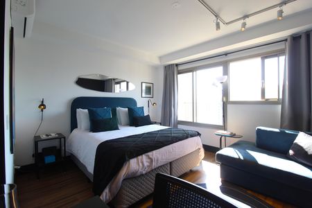 Sala/Quarto de kitnet/studio à venda com 1 quarto, 31m² em Indianópolis, São Paulo