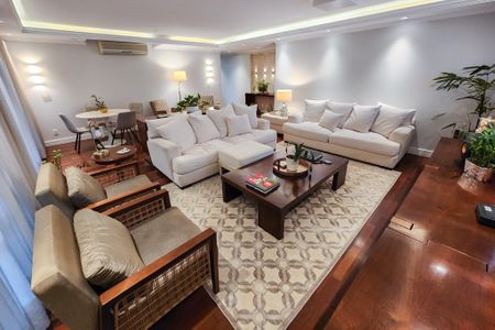 Sala de apartamento à venda com 4 quartos, 180m² em Humaitá, Rio de Janeiro