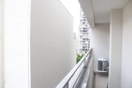 Varanda da Sala de apartamento para alugar com 1 quarto, 29m² em Pompeia, São Paulo