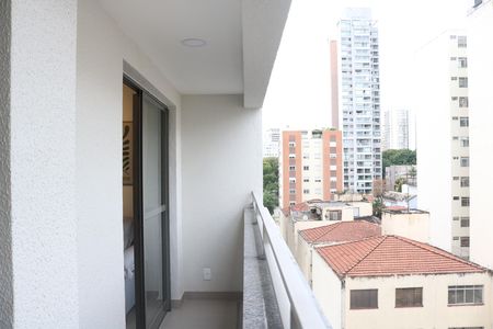 Varanda da Sala de apartamento para alugar com 1 quarto, 29m² em Pompeia, São Paulo