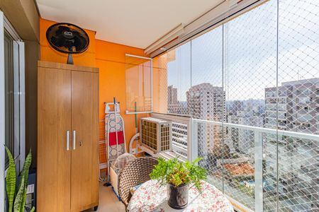 Varanda da Sala de kitnet/studio à venda com 1 quarto, 50m² em Campo Belo, São Paulo