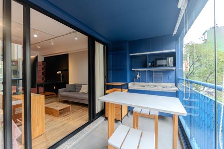 Studio para alugar com 35m², 1 quarto e 1 vagaSacada
