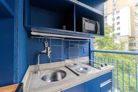 Studio para alugar com 35m², 1 quarto e 1 vagaSacada