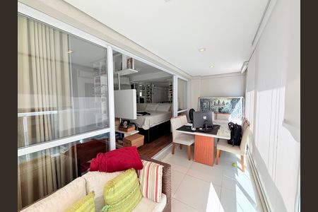 Varanda de apartamento à venda com 1 quarto, 50m² em Vila Gertrudes, São Paulo