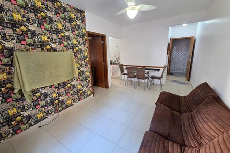 Sala de apartamento para alugar com 1 quarto, 64m² em Canto do Forte, Praia Grande