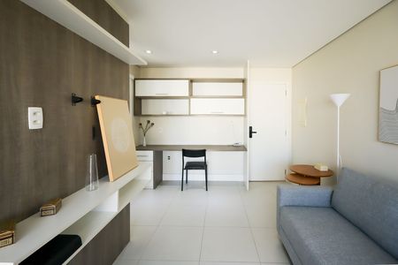 Sala de apartamento à venda com 1 quarto, 40m² em Brooklin, São Paulo