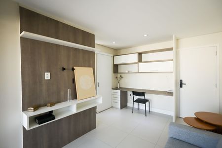 Sala de apartamento à venda com 1 quarto, 40m² em Brooklin, São Paulo