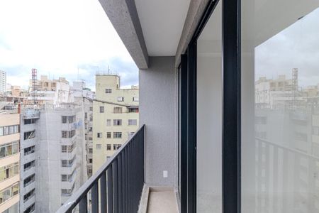 Varanda de kitnet/studio à venda com 1 quarto, 19m² em Campos Elíseos, São Paulo