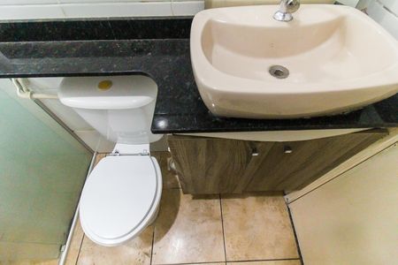 Casa de condomínio para alugar com 80m², 2 quartos e 1 vagaBanheiro