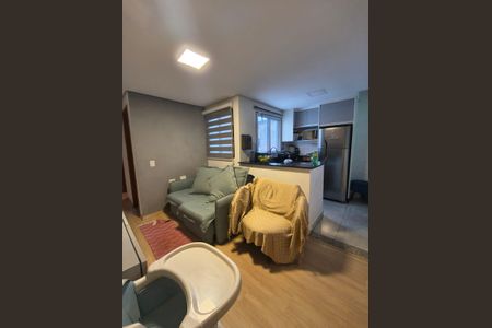 Sala de apartamento à venda com 2 quartos, 94m² em Jardim do Estádio, Santo André