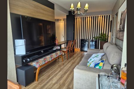 Sala de TV de apartamento para alugar com 1 quarto, 49m² em Vila Andrade, São Paulo