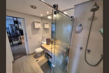 Banheiro da Suíte 1 de apartamento para alugar com 1 quarto, 49m² em Vila Andrade, São Paulo