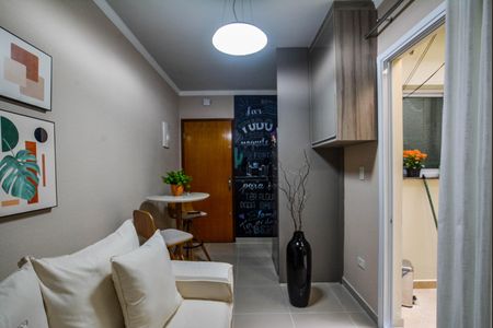 Sala de apartamento à venda com 2 quartos, 37m² em Vila Linda, Santo André