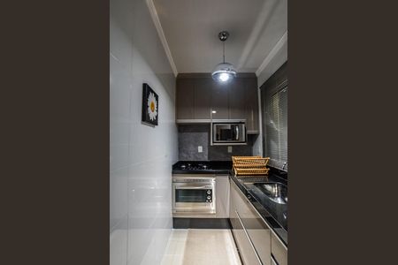 Cozinha de apartamento à venda com 2 quartos, 37m² em Vila Linda, Santo André