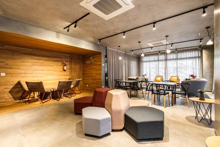 Studio à venda com 27m², 1 quarto e sem vagaSalão de Festas