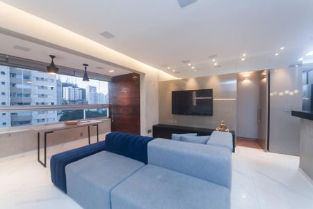 sala de apartamento para alugar com 2 quartos, 86m² em Vila da Serra, Nova Lima
