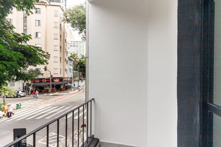 Varanda da Suíte de apartamento para alugar com 1 quarto, 44m² em Santa Cecilia, São Paulo
