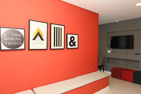 Apartamento à venda com 38m², 2 quartos e sem vagaÁrea comum - Sala de jogos