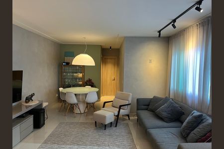 sala de apartamento à venda com 2 quartos, 73m² em Vila da Serra, Nova Lima