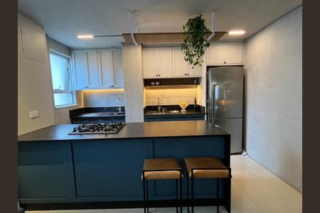 cozinha de apartamento à venda com 2 quartos, 73m² em Vila da Serra, Nova Lima