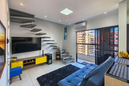 Sala de apartamento para alugar com 1 quarto, 44m² em Cidade Ocian, Praia Grande